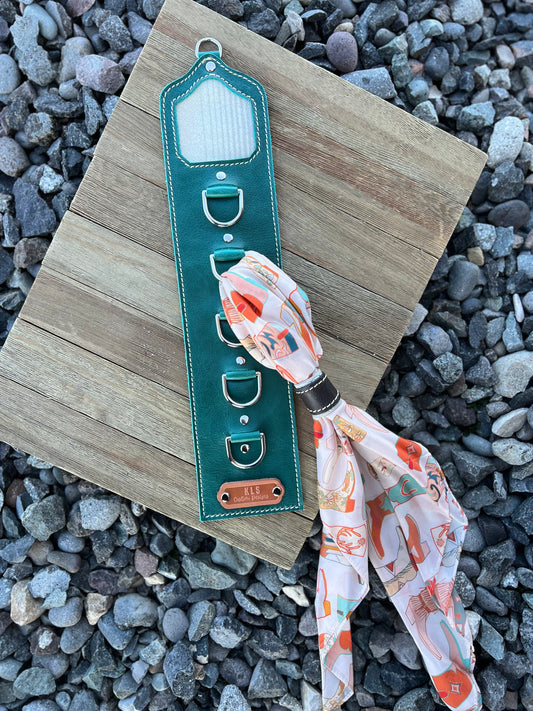 5 Ring Leather Wild Rag Holder