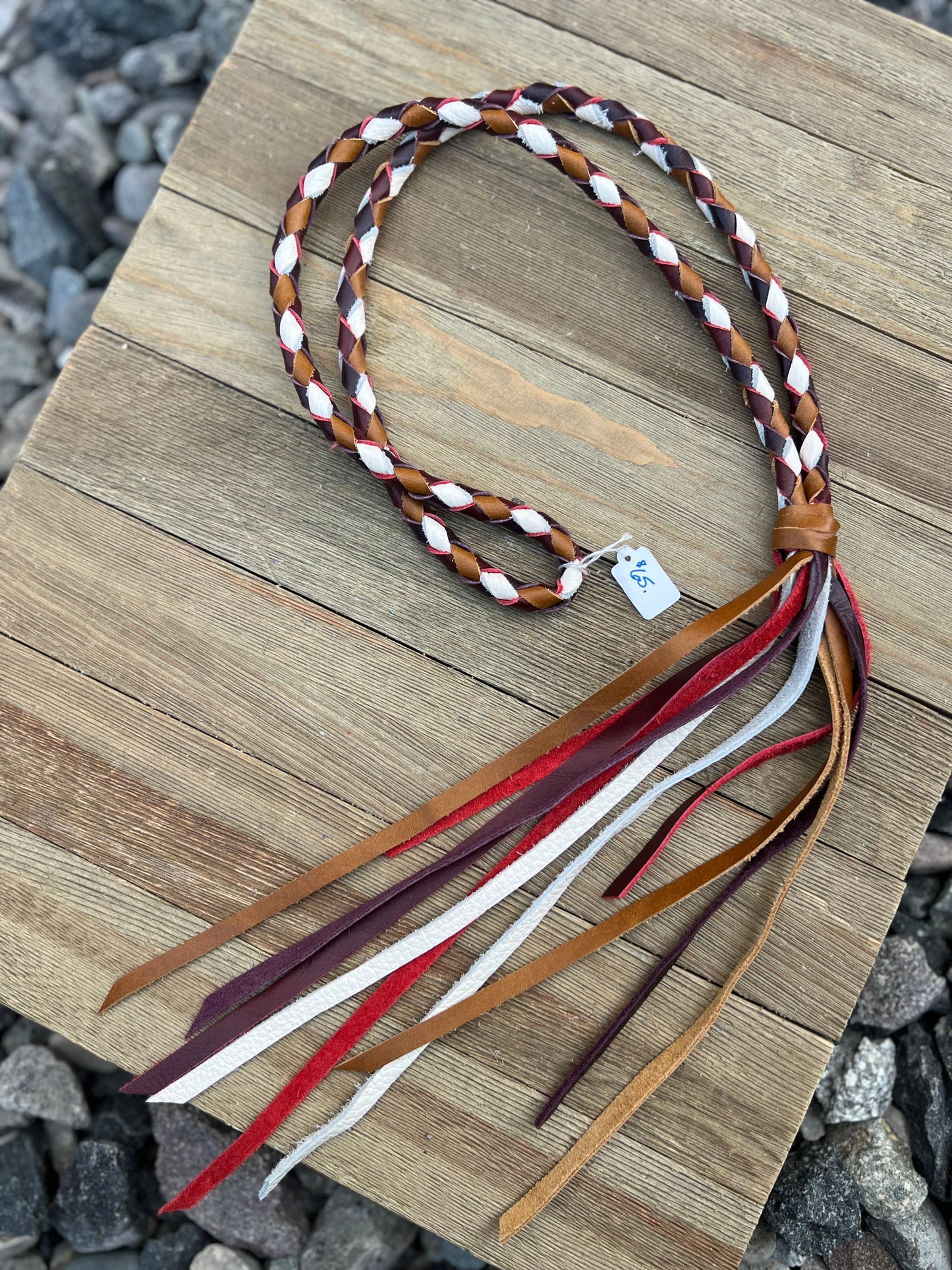 4-Strand Braided Leather Necklace
