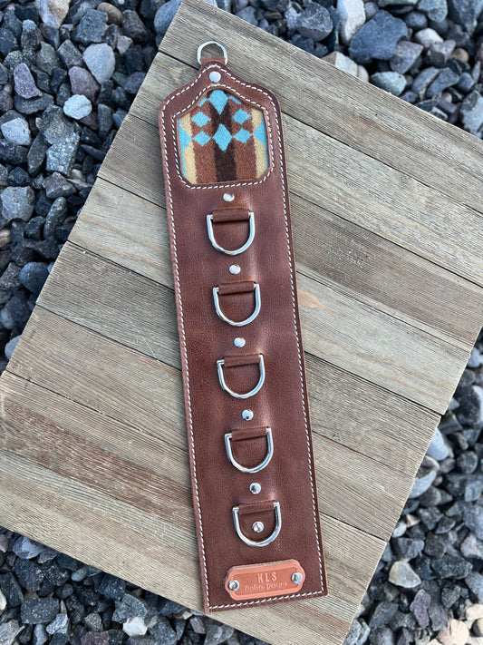5 Ring Leather Wild Rag Holder
