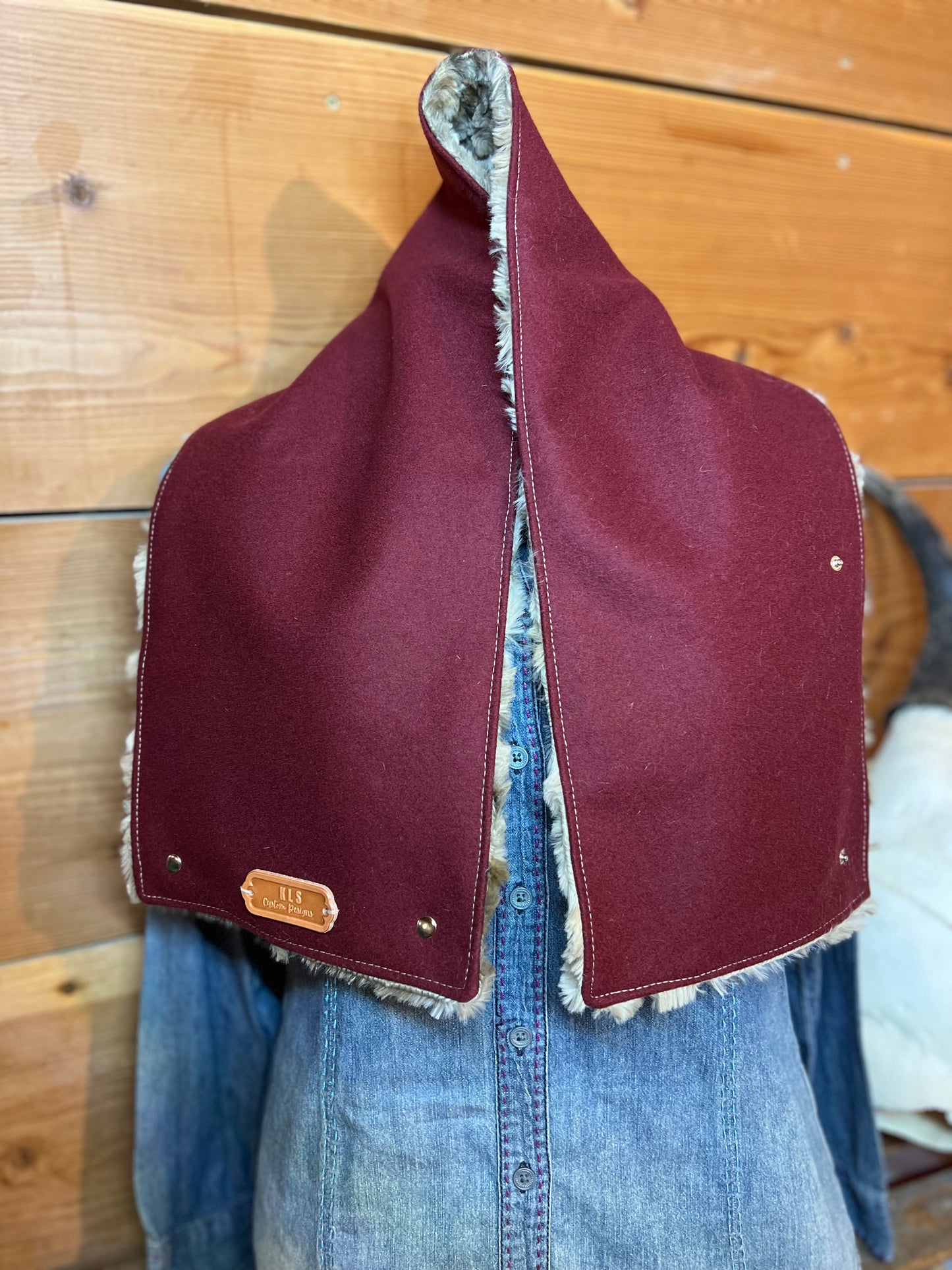 Neck Cowl - Burgundy
