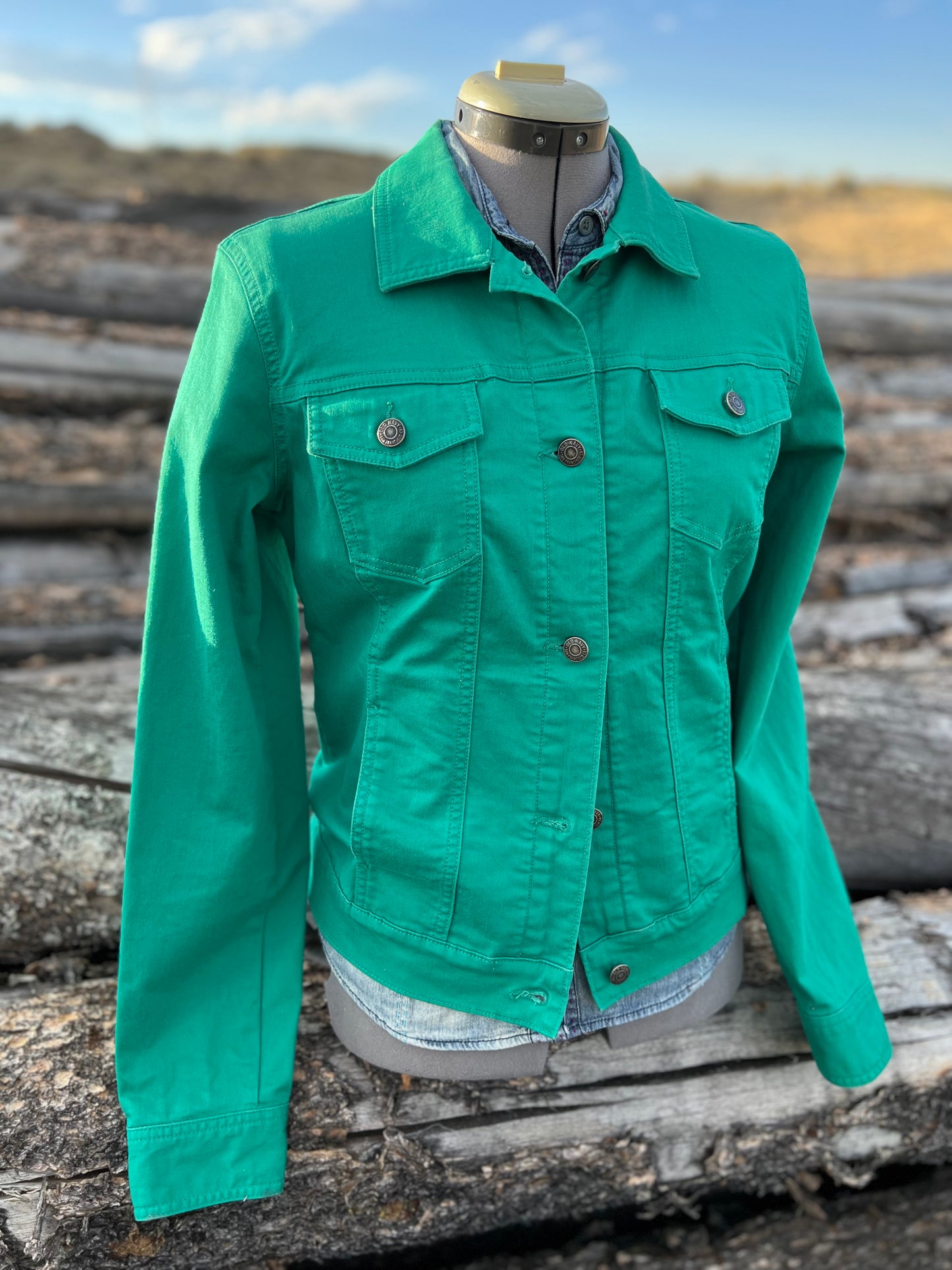 Green Jacket with Pendleton ~Ladies M