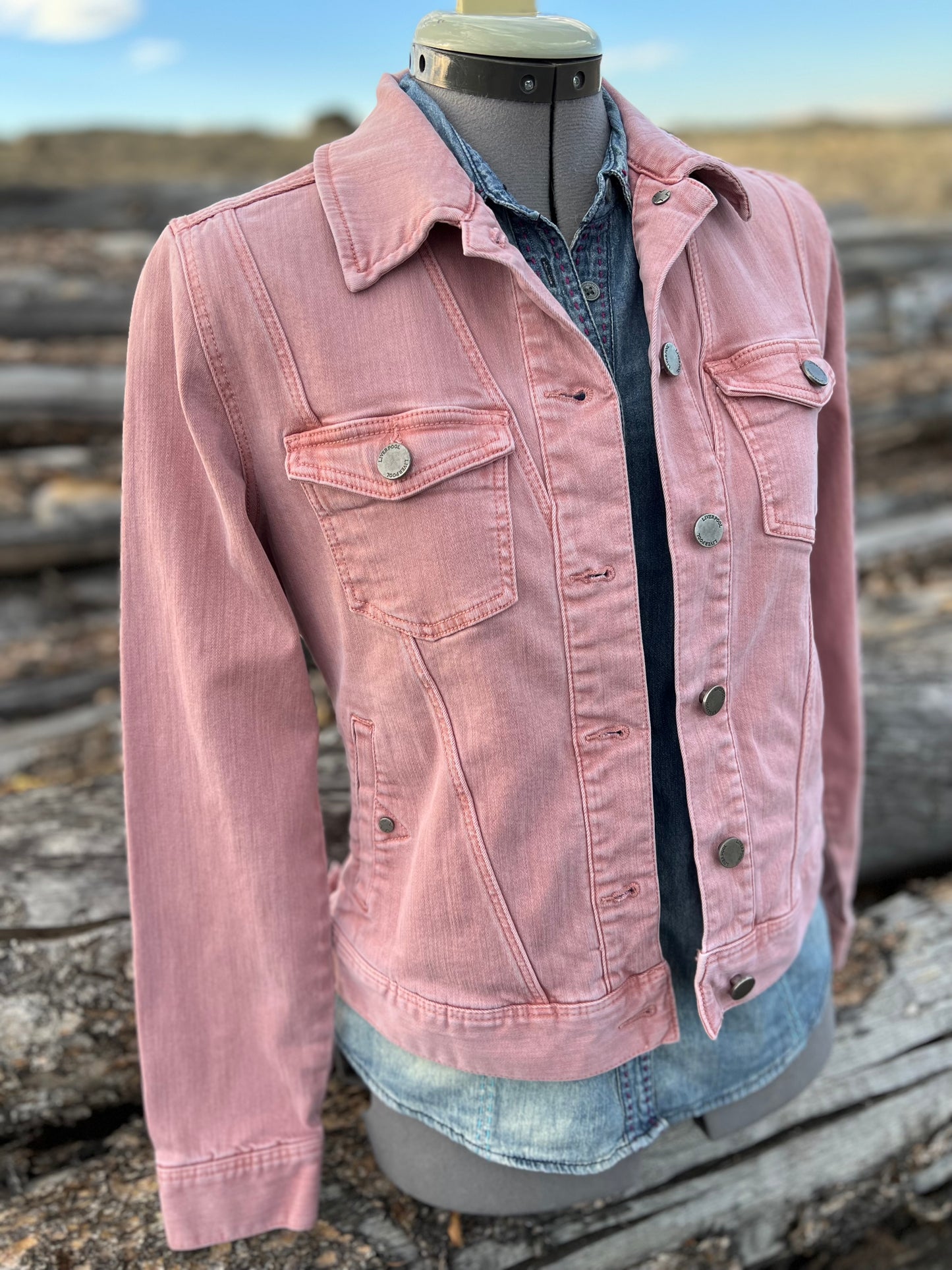 Pink Jacket with Pendleton ~Ladies XS