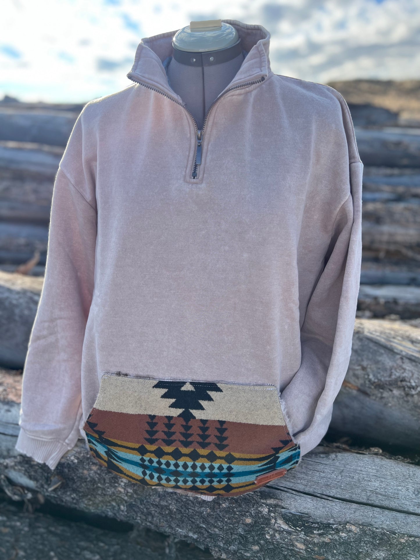 1/4 Zip Sweatshirt - 1X