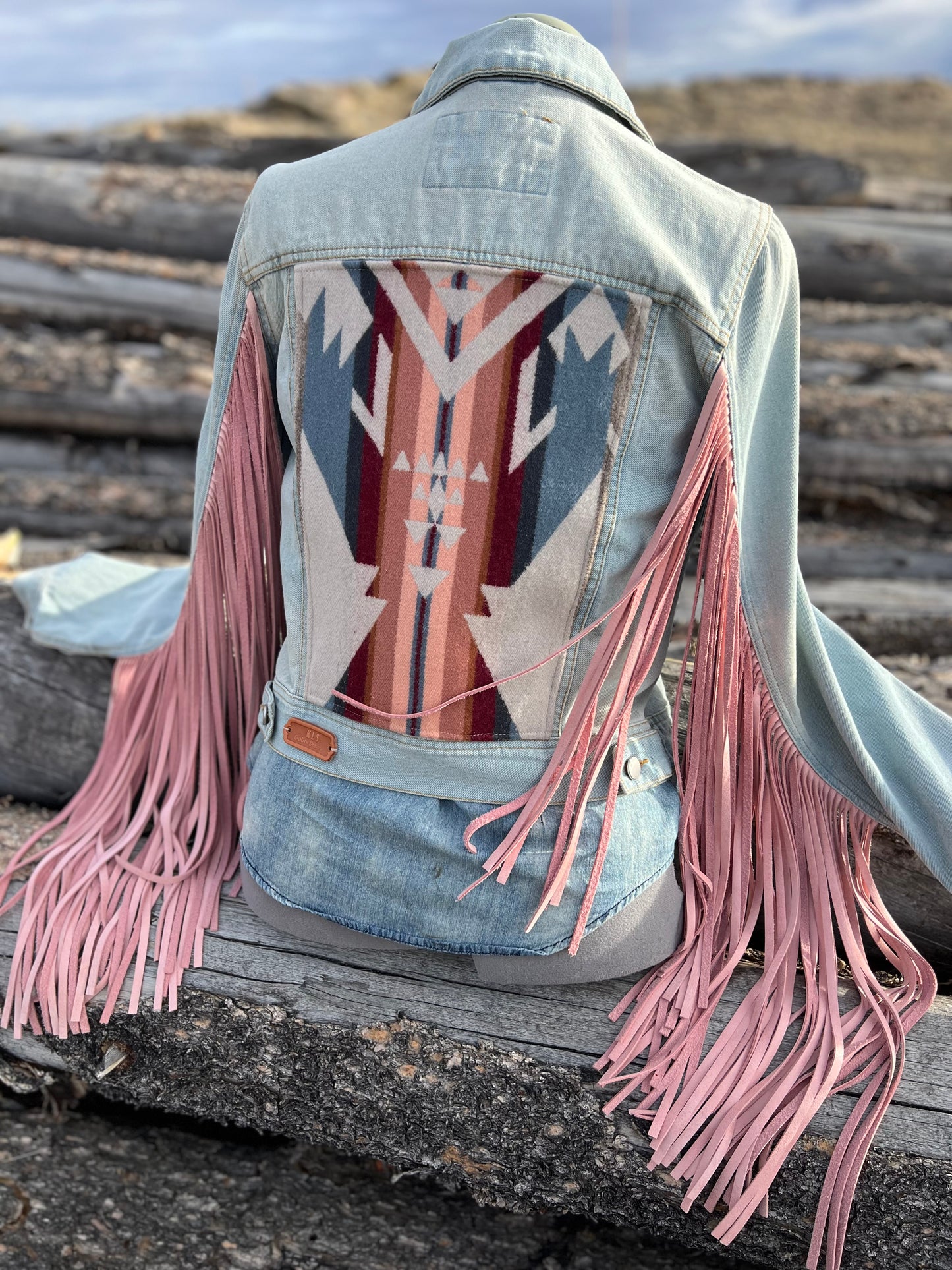 Fringe Jacket with Pendleton ~Ladies M