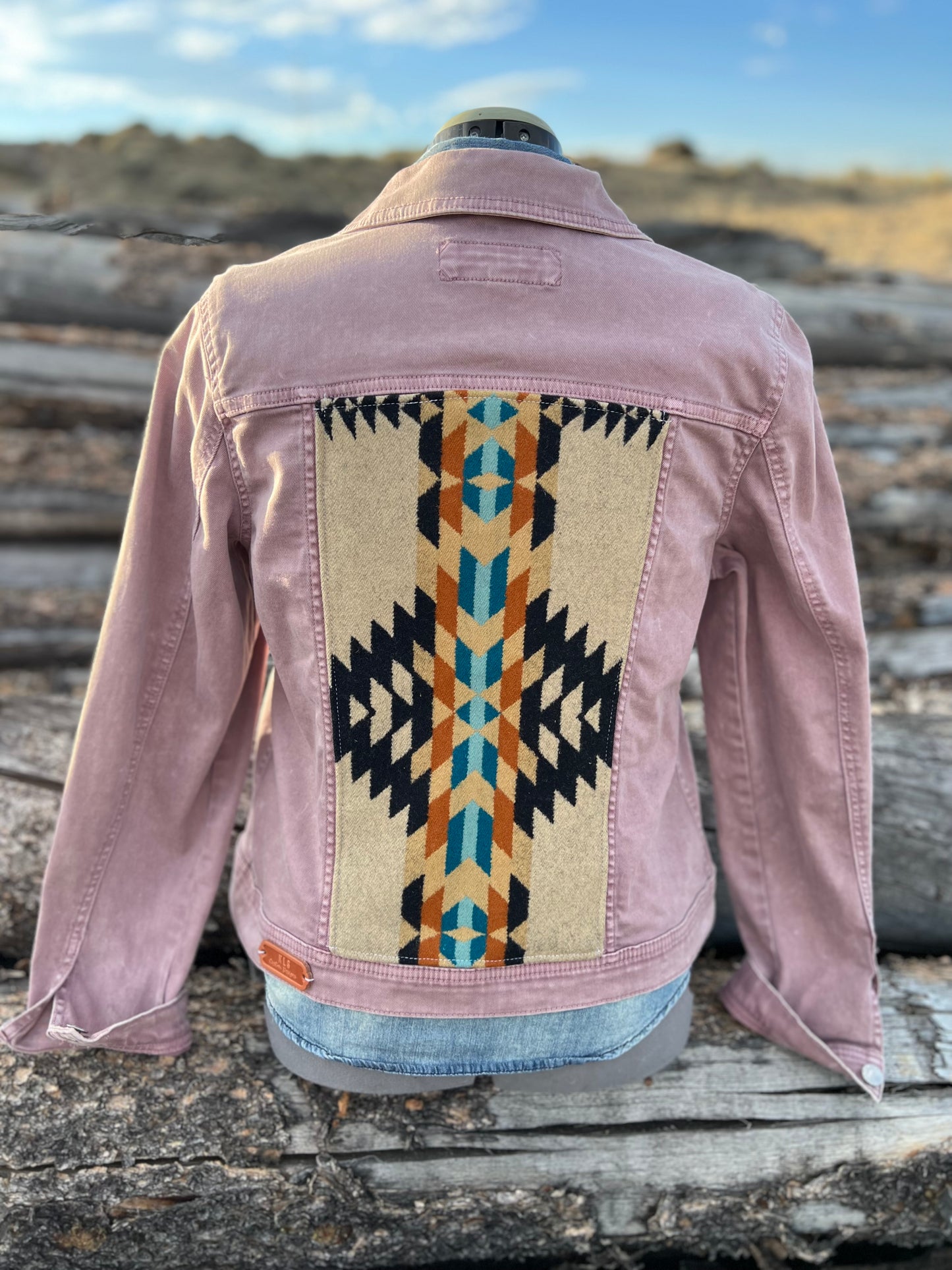 Mauve Dusty Pink Jacket with Pendleton ~Ladies M