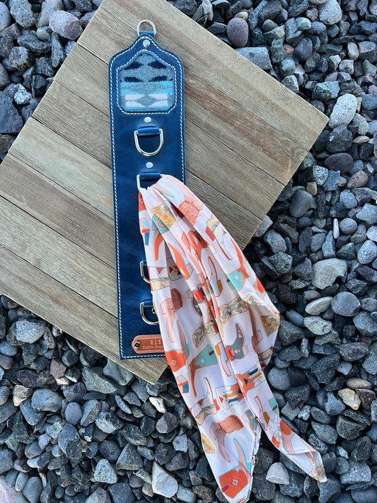 5 Ring Leather Wild Rag Holder