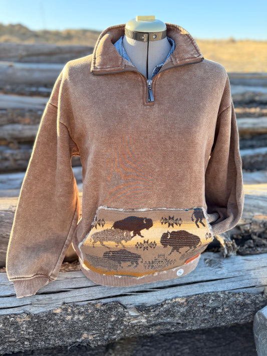 1/4 Zip Sweatshirt - Small