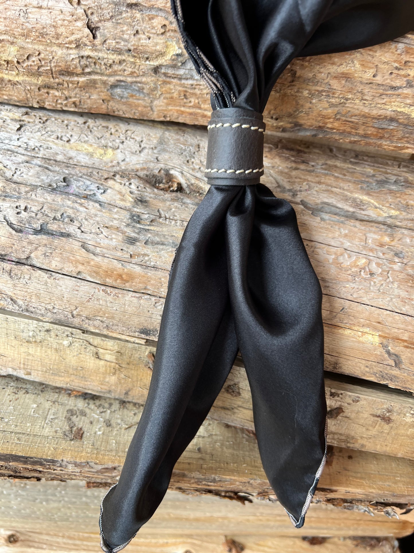 Leather Slide for Wild Rag/Scarf