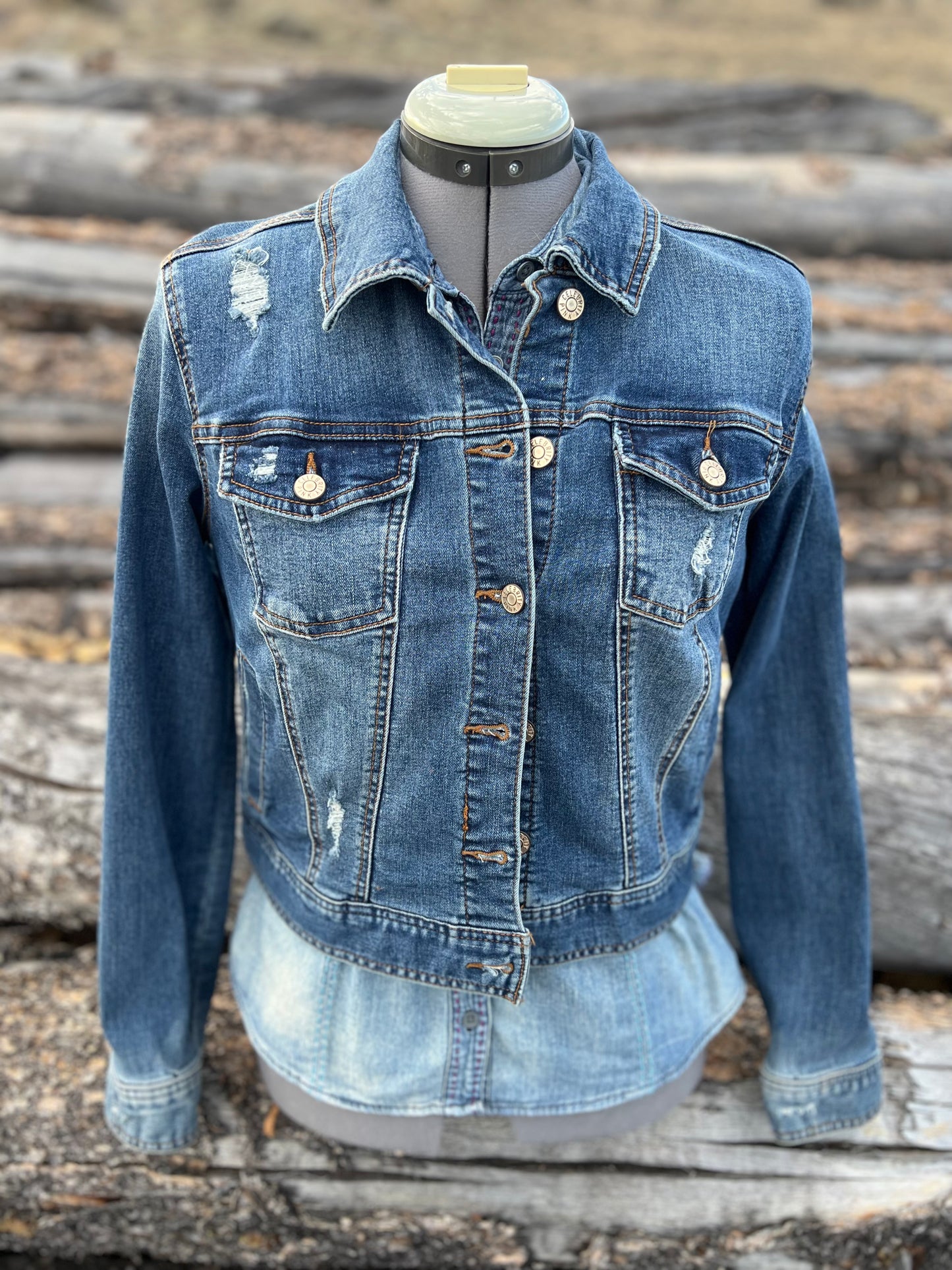 Jean Jacket with Pendleton ~Ladies S