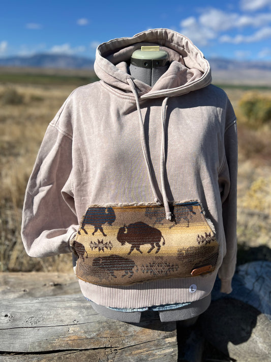 CROP Hoodie Sweatshirt - Large