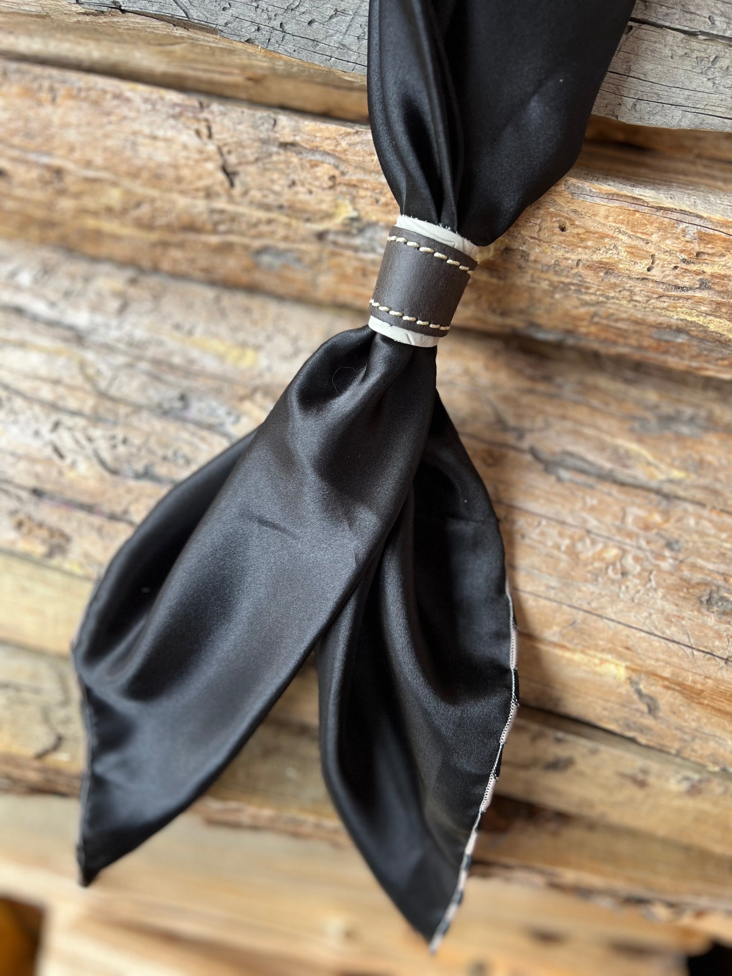 Leather Slide for Wild Rag/Scarf