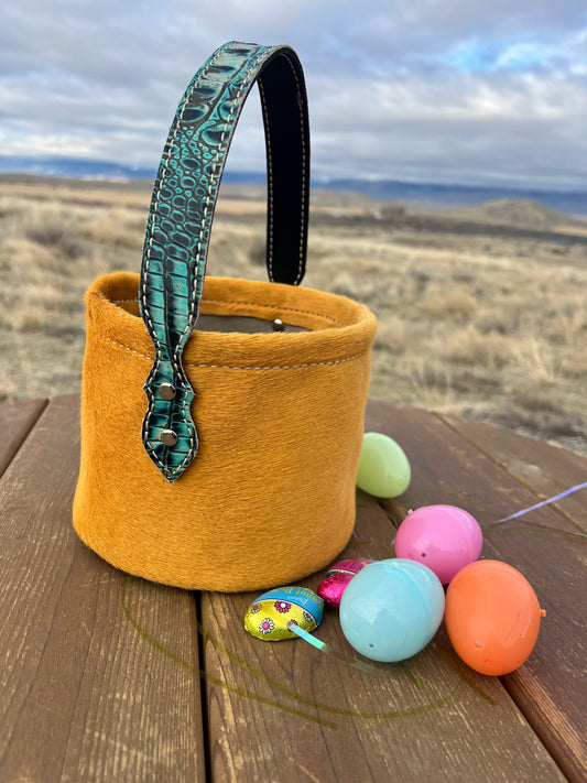 Leather Basket - Mini Size