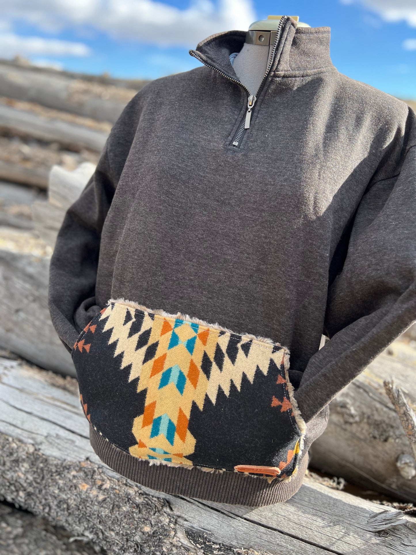 1/4 Zip Sweatshirt - Medium