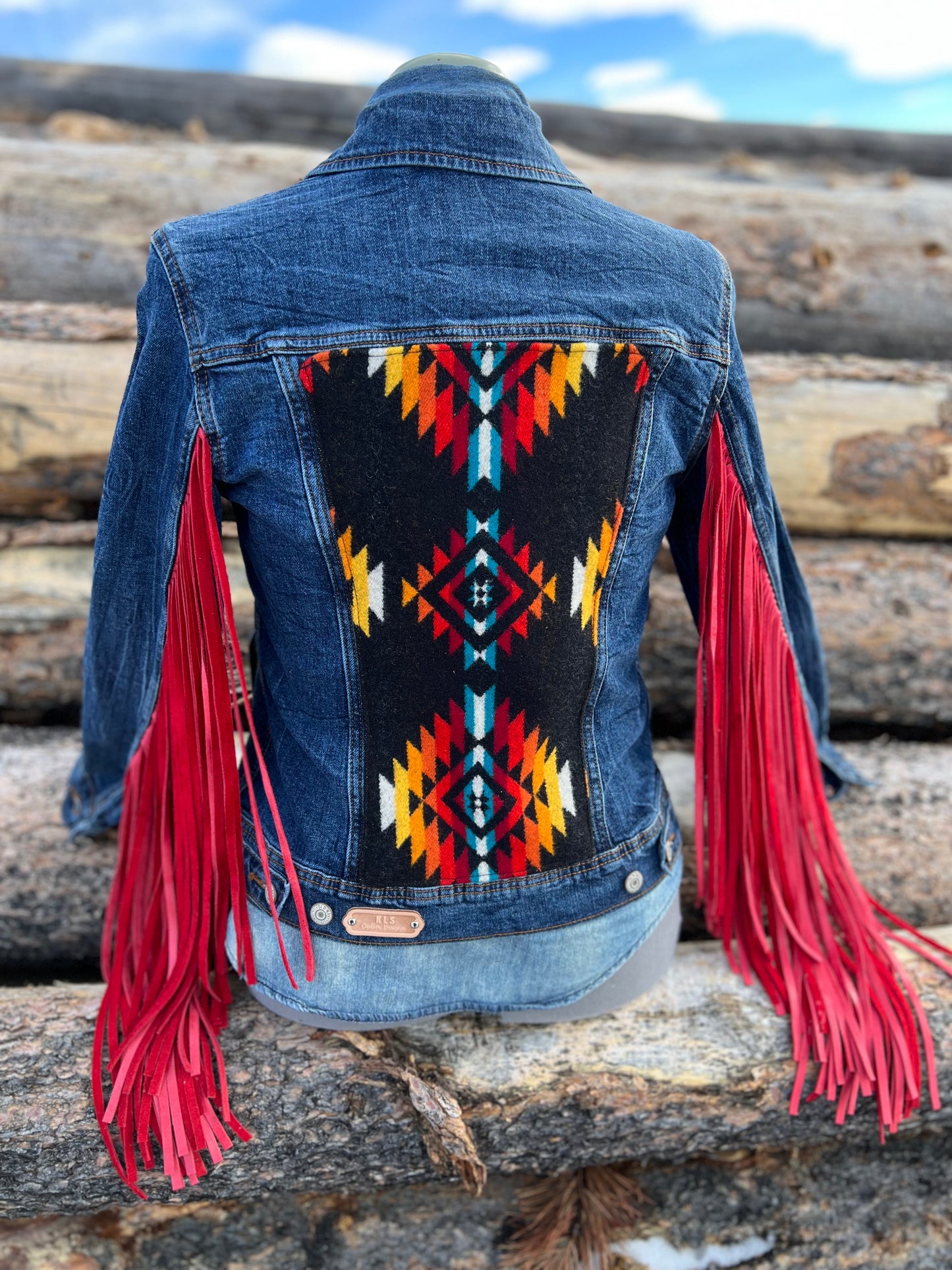 Fringe Jacket with Pendleton ~Ladies S