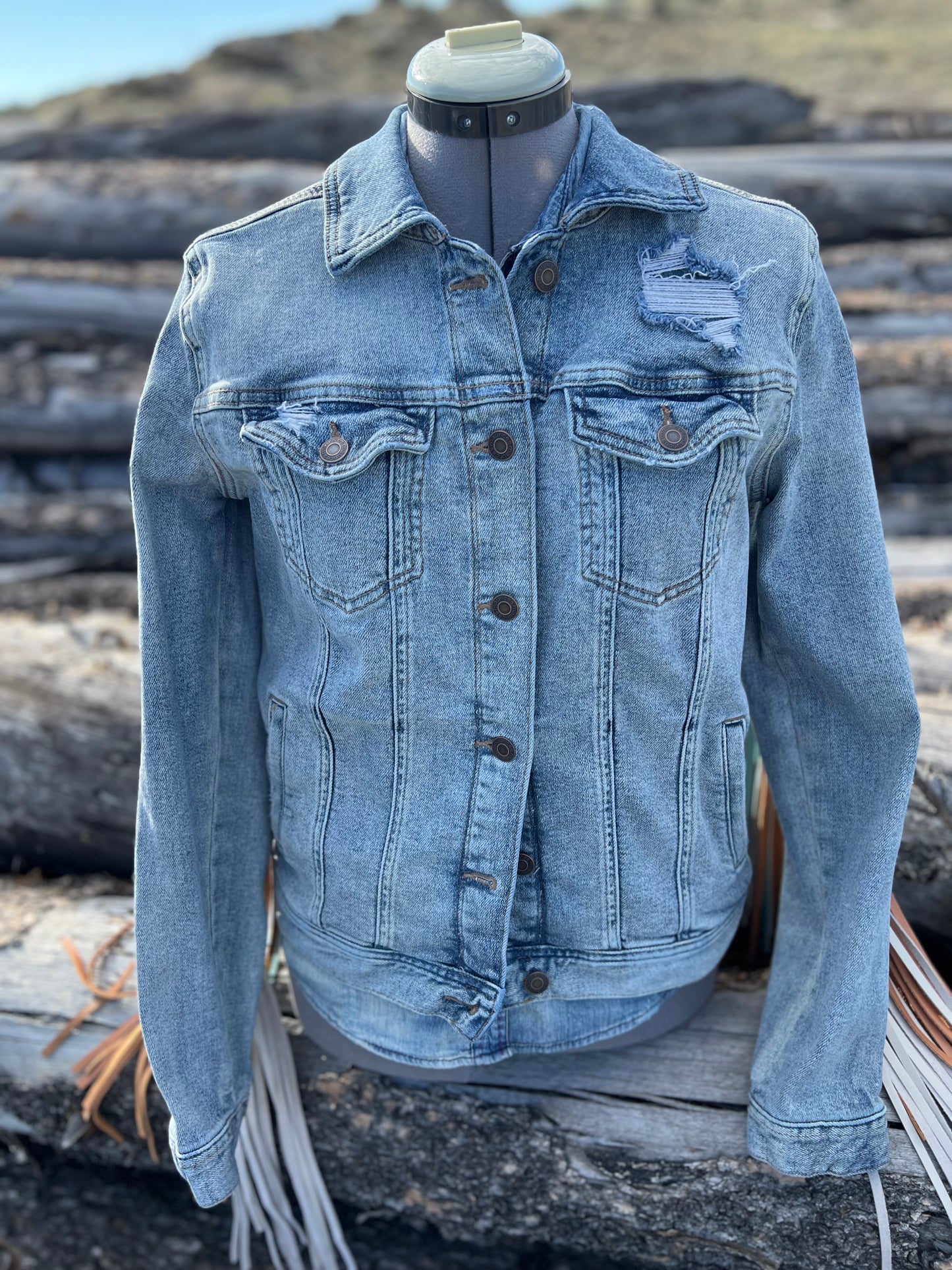Fringe Jacket with Pendleton ~Ladies S/M