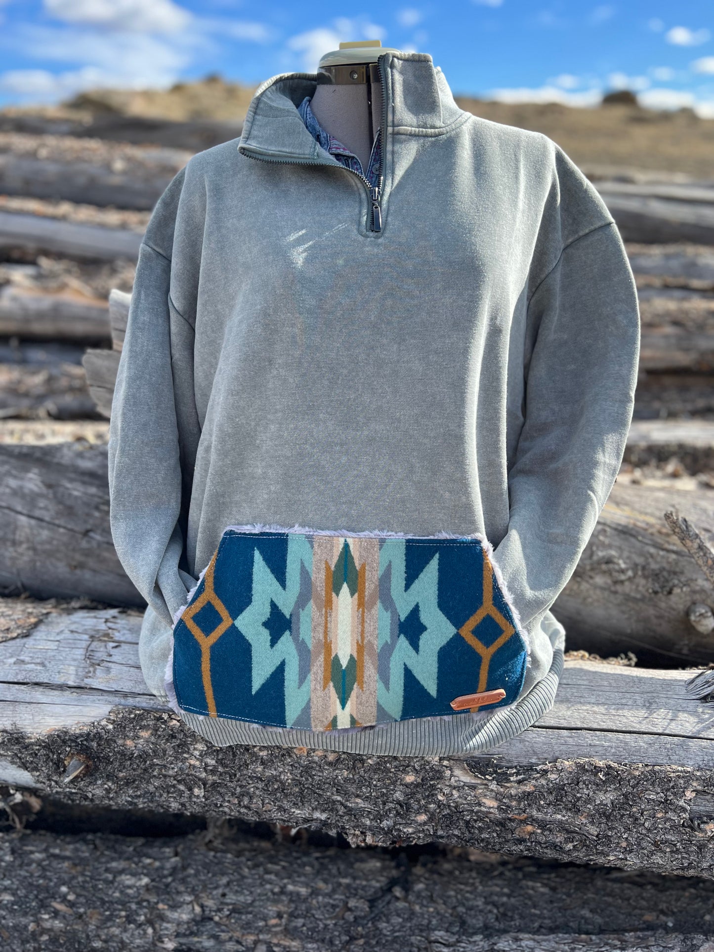 1/4 Zip Sweatshirt - 1X