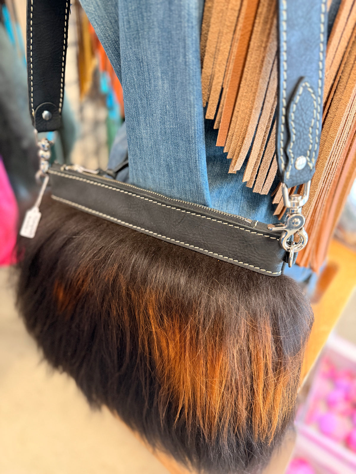 Mongolian Sheep Shoulder Bag