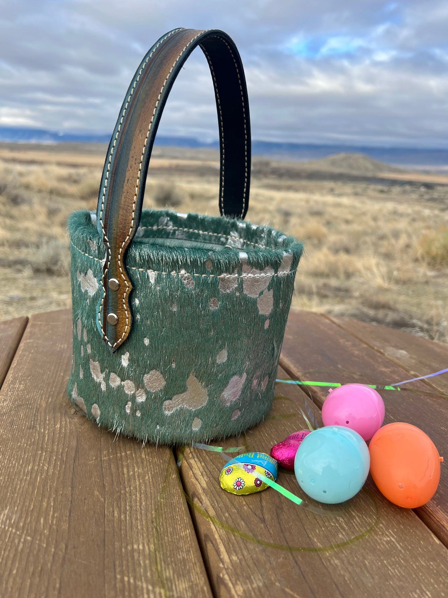 Leather Basket - Mini Size