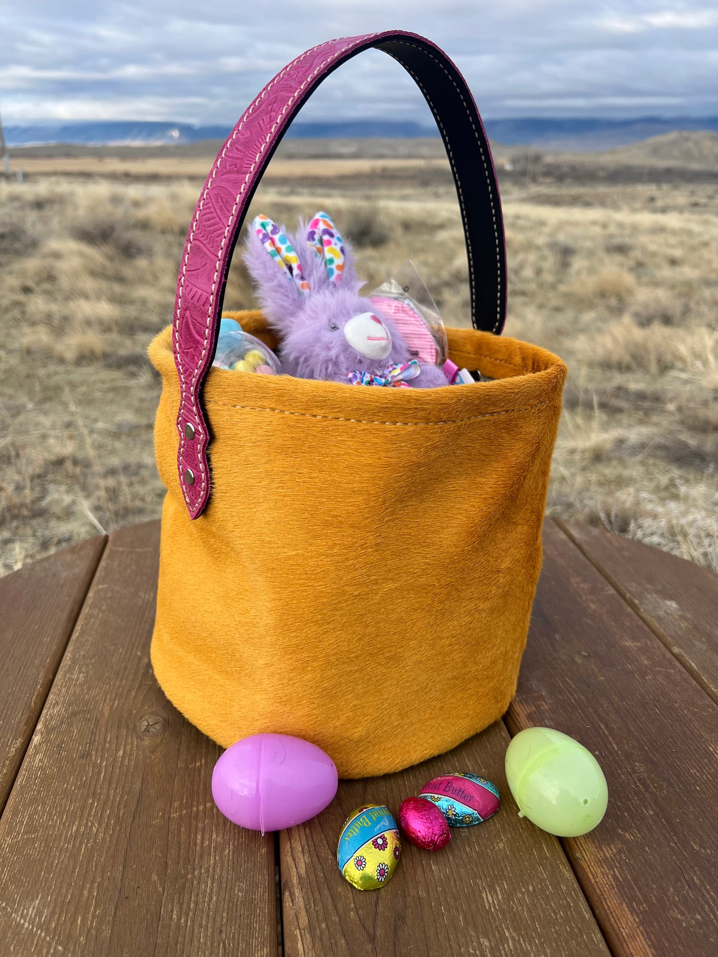 Leather Basket - Full Size