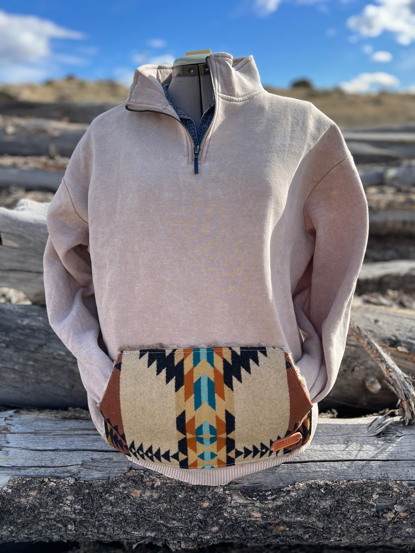 1/4 Zip Sweatshirt - 1X