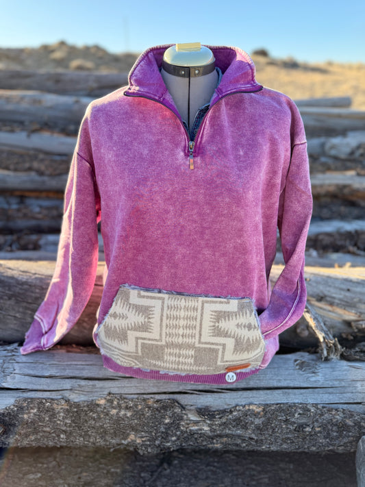 1/4 Zip Sweatshirt - Medium
