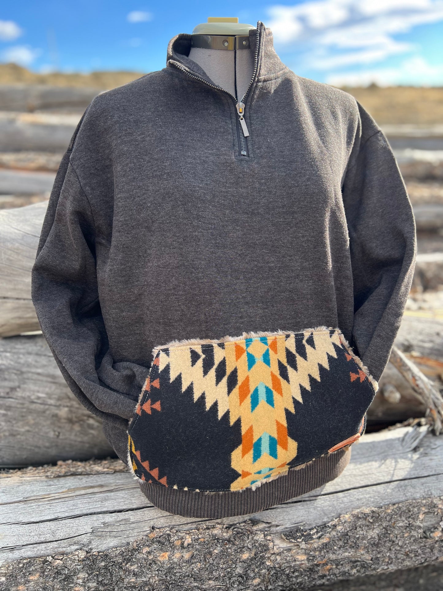 1/4 Zip Sweatshirt - Medium