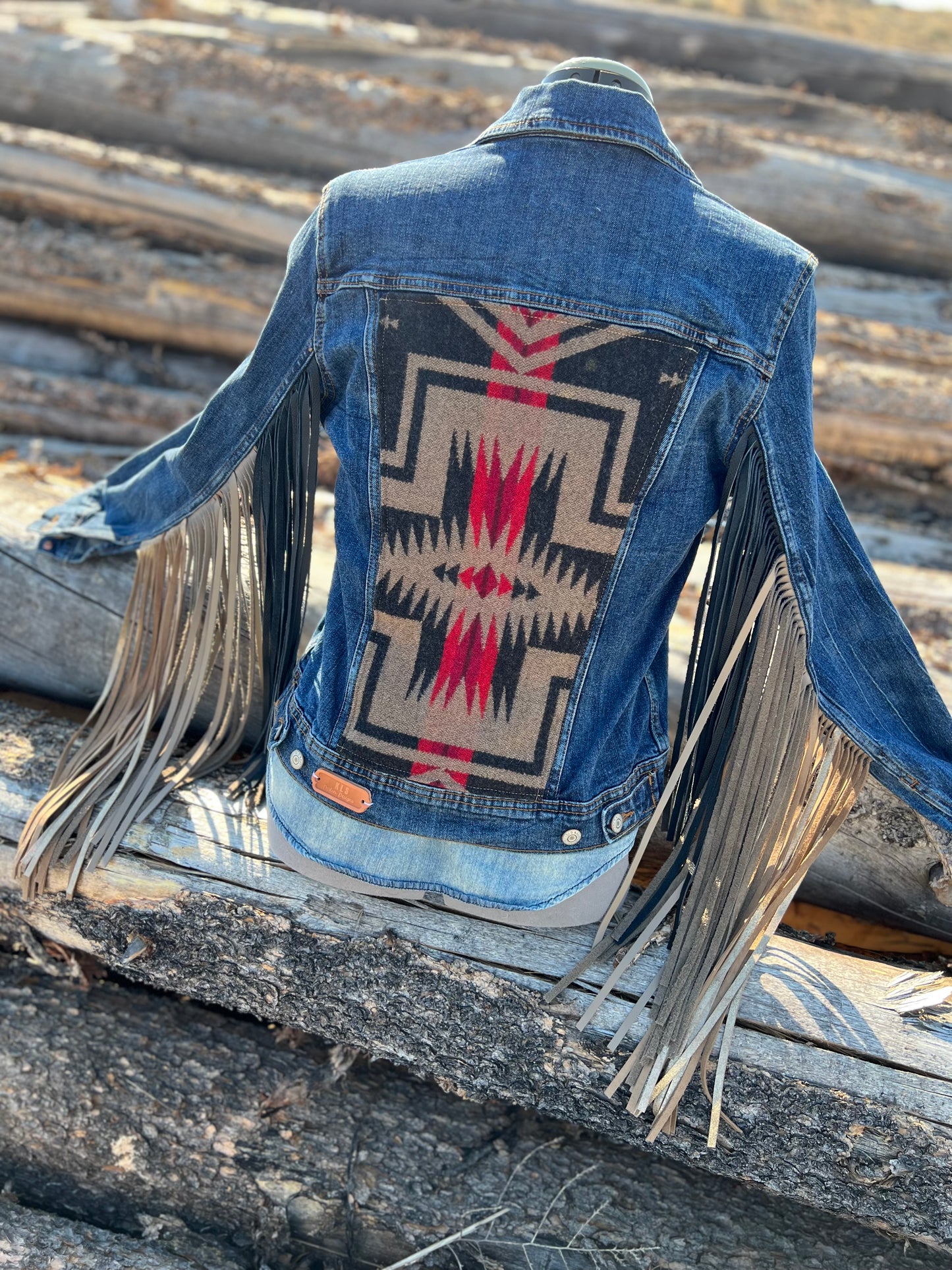 Fringe Jacket with Pendleton ~Ladies M