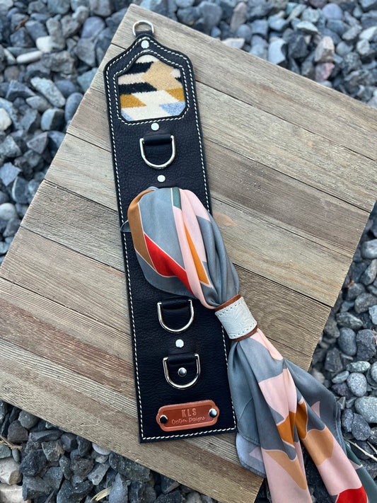 5 Ring Leather Wild Rag Holder