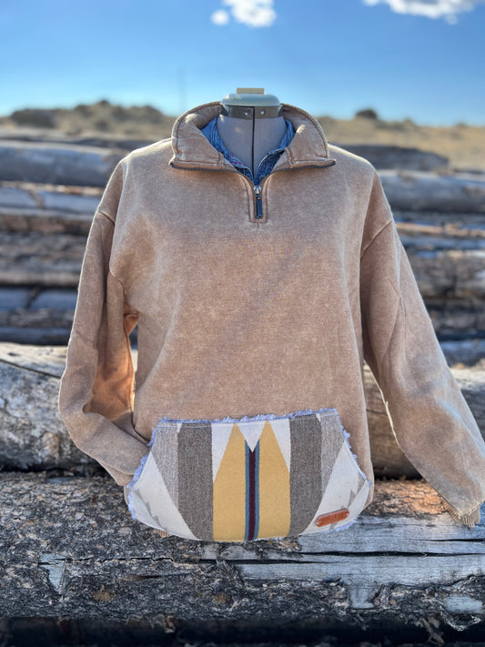 1/4 Zip Sweatshirt - 1X