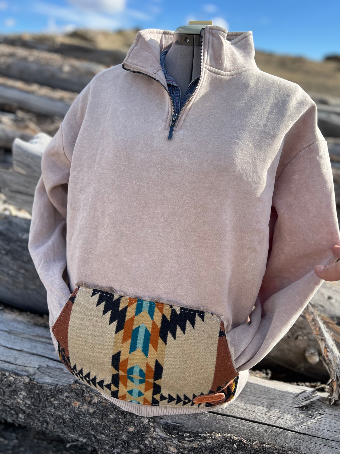 1/4 Zip Sweatshirt - 1X