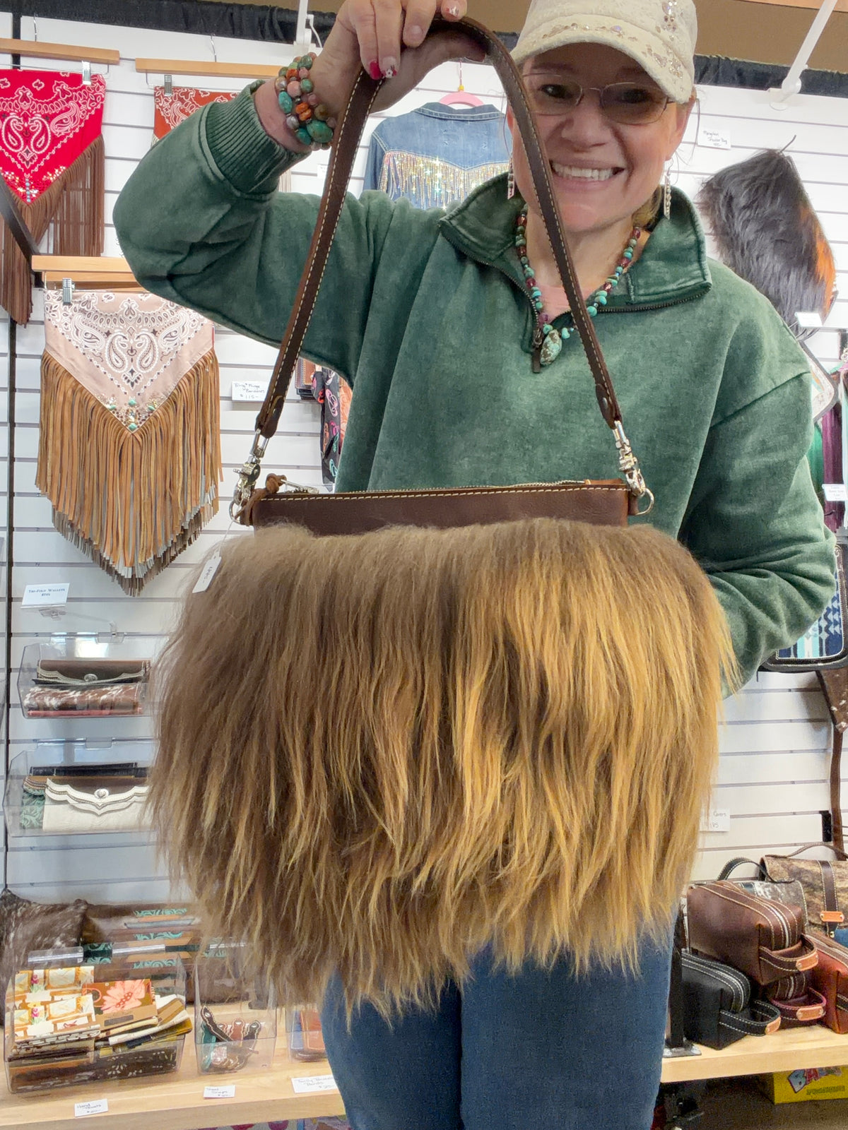 Mongolian Sheep Shoulder Bag