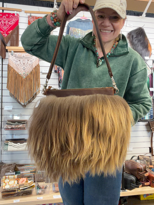 Mongolian Sheep Shoulder Bag