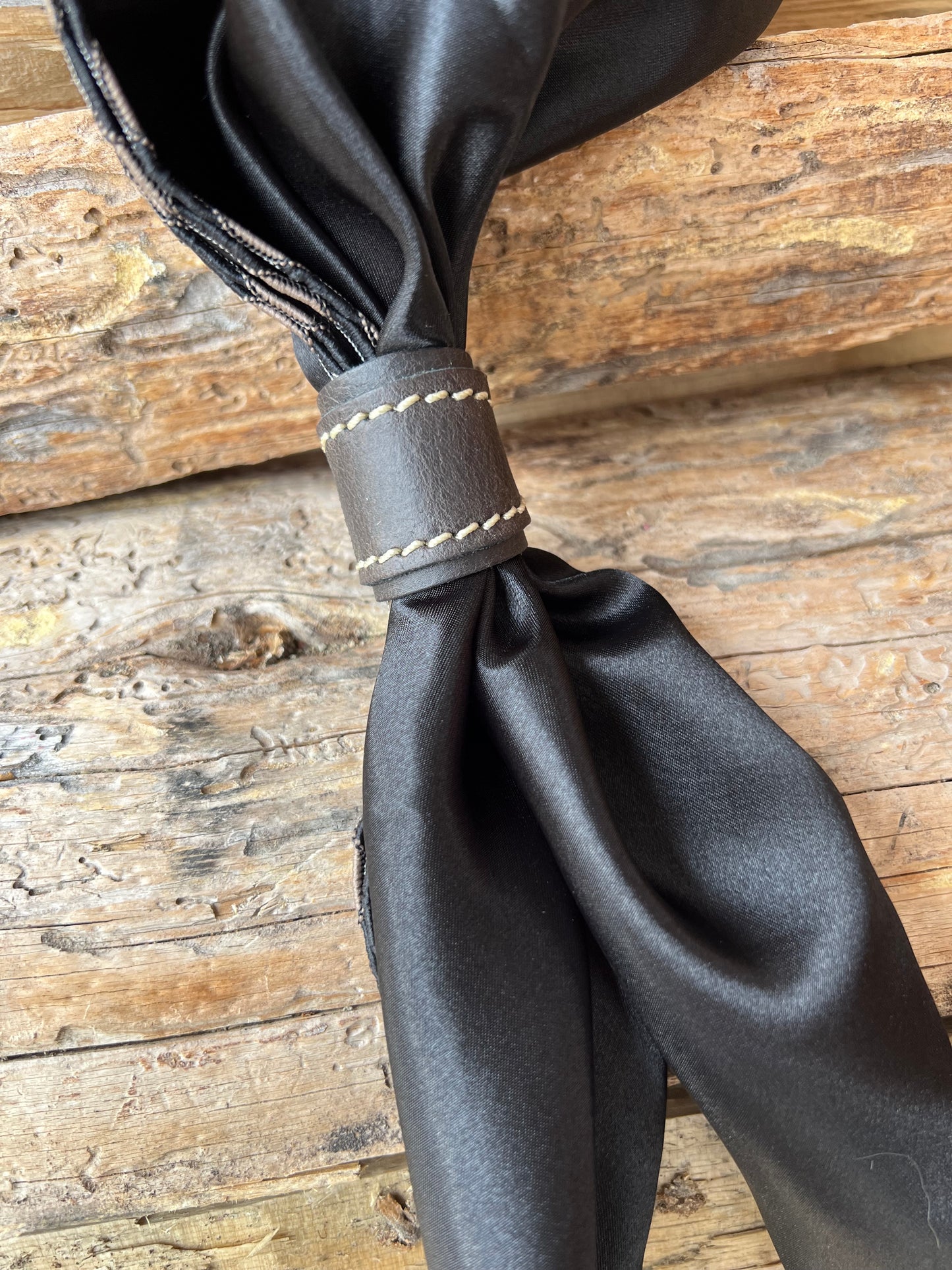 Leather Slide for Wild Rag/Scarf